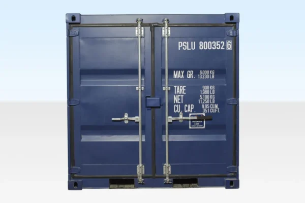 8FT SHIPPING CONTAINER (ONE TRIP) BLUE - Image 2